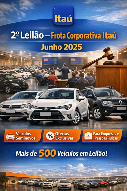 2º Leilão — Frota Corporativa Itaú | Junho 2025